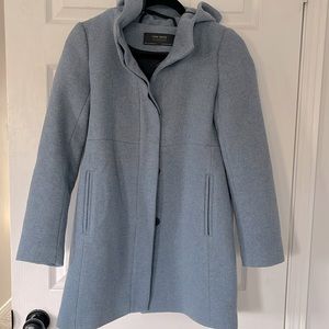 Zara Basic wool blend coat